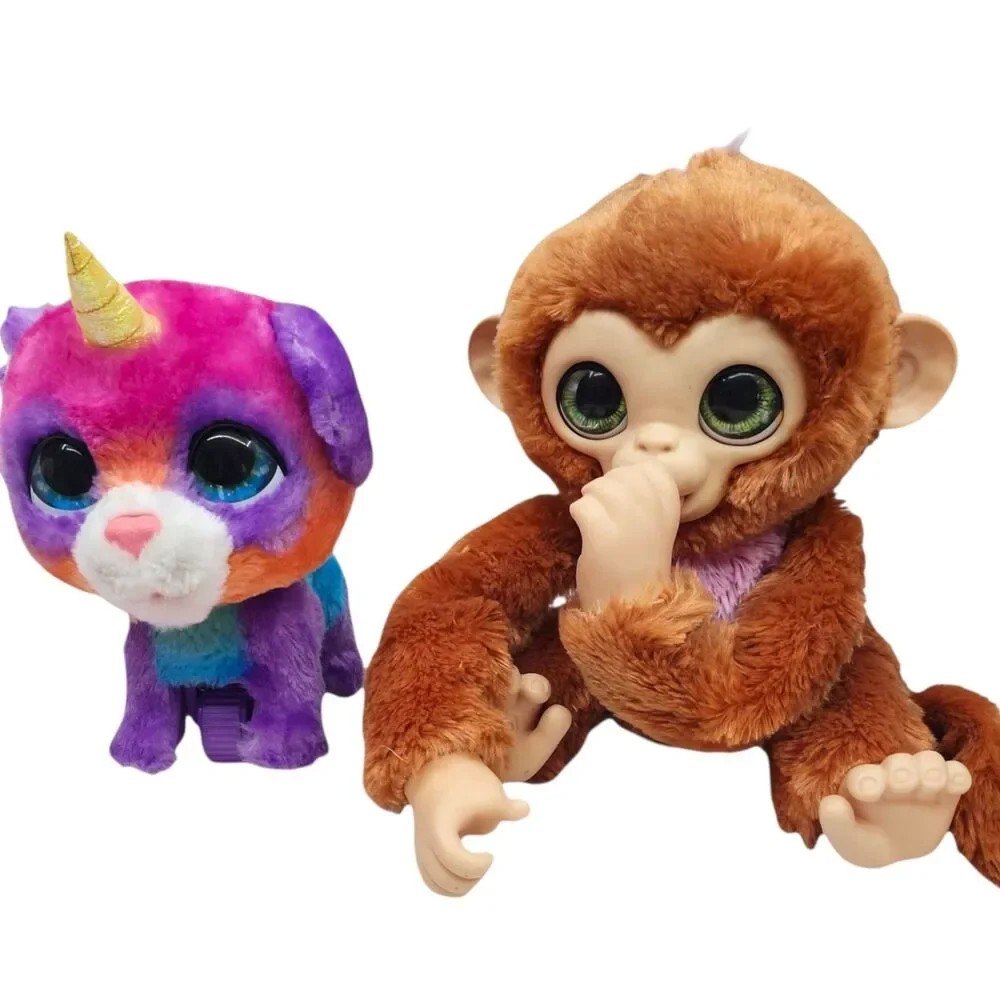 FurReal Friends Pandacorn and Monkey Interactive Pet Toys Hasbro Plushes Toy